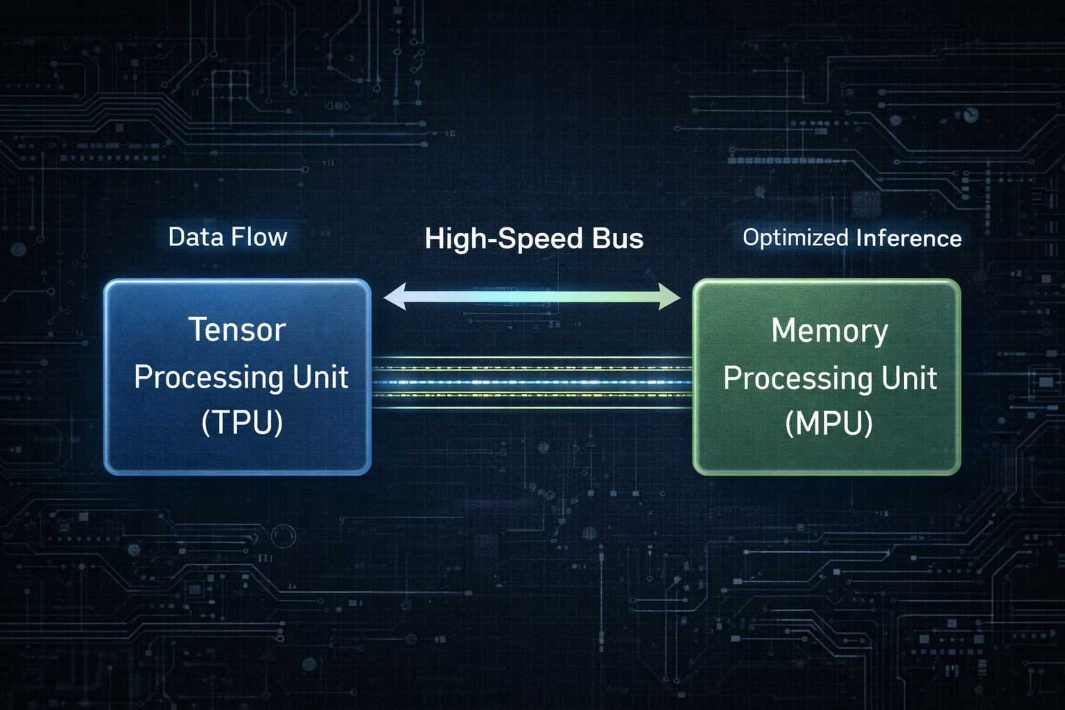 A technical diagram illustrating the relationship between hardware components.