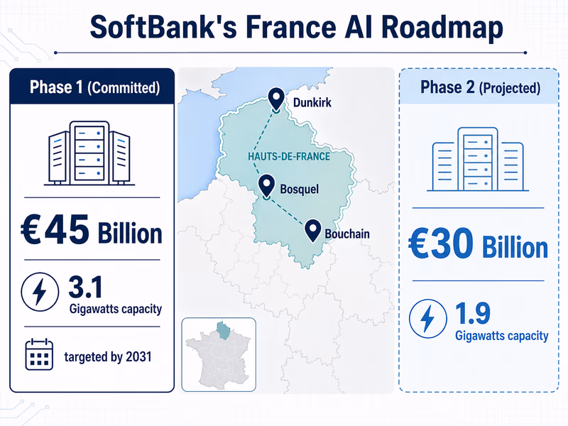 An infographic showing the breakdown of SoftBank's investment phases.