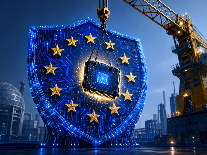 An artistic illustration of European digital sovereignty.
