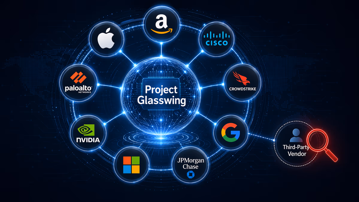 A conceptual illustration of 'Project Glasswing'