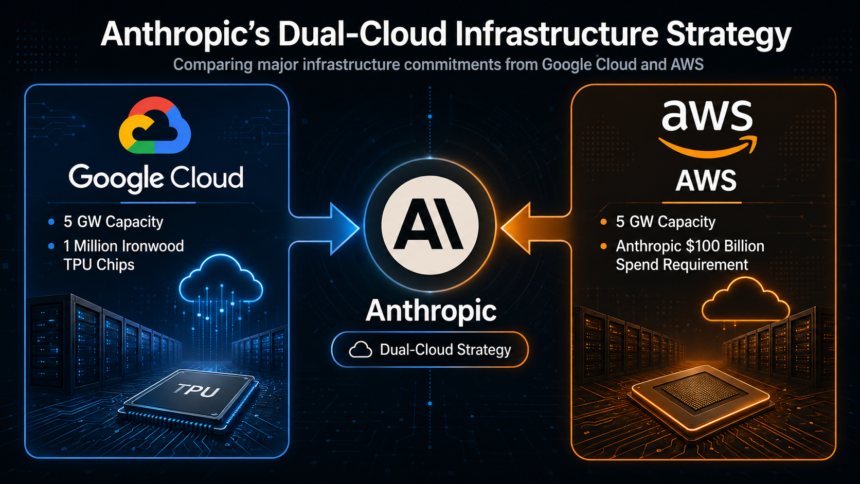 An illustration comparing the infrastructure deals.
